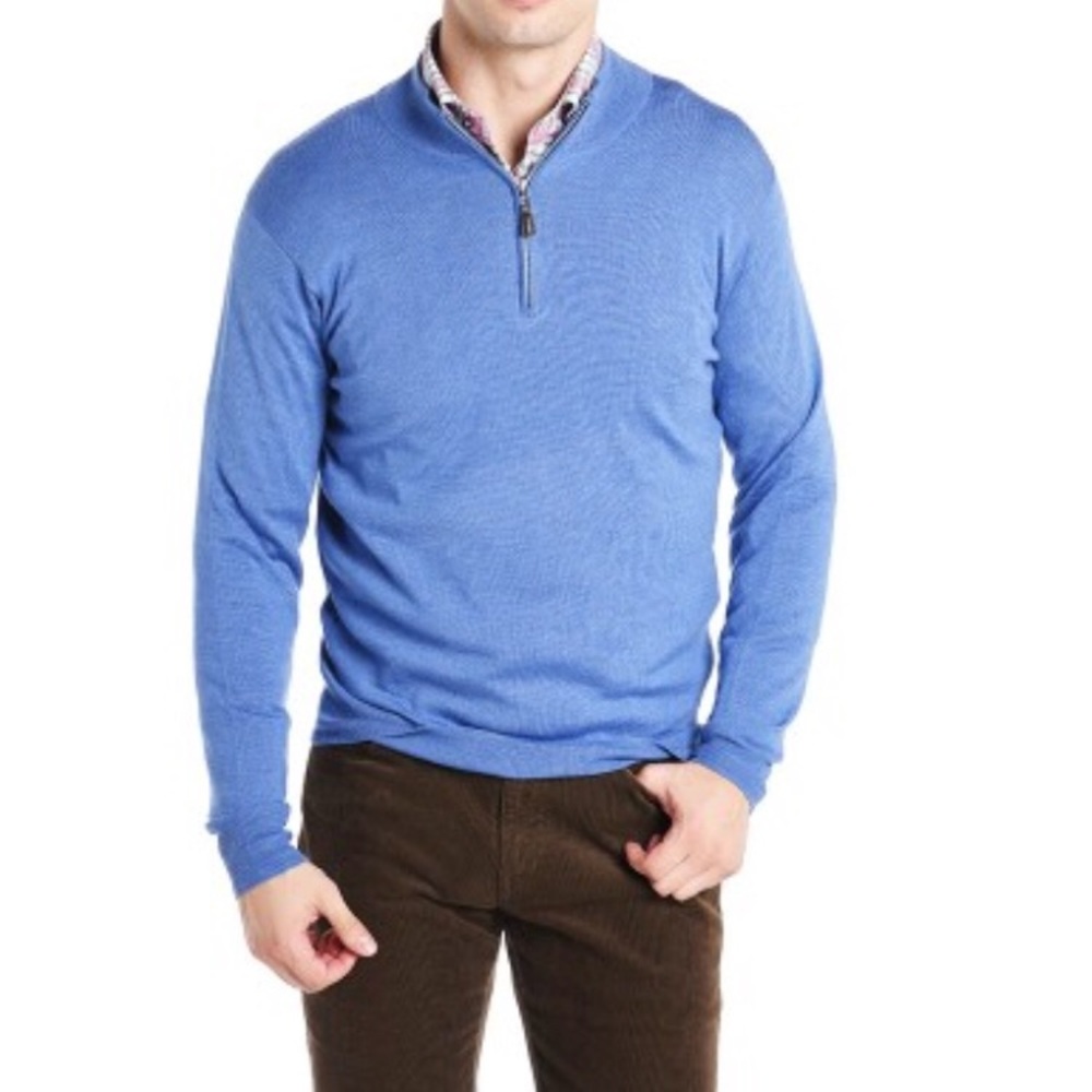 PETER MILLAR CROWN SOFT MERINO QUARTER ZIP
